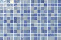 Плитка Onix Mosaico Opalescent Mix Azul 31x46.7 см, поверхность глянец