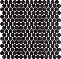 Плитка Onix Mosaico Penny Blends Black Matt Shiny 28.6x28.6 см, поверхность микс
