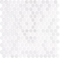 Плитка Onix Mosaico Penny Blends Natureglass Opalo White 28.6x28.6 см, поверхность микс