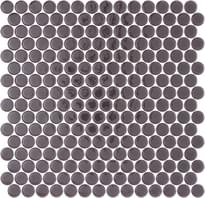 Плитка Onix Mosaico Penny Shiny Dark Grey Shiny 28.6x28.6 см, поверхность глянец