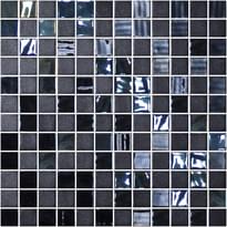 Плитка Onix Mosaico Stoneglass Blends Opalo Negro 31.1x31.1 см, поверхность микс