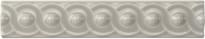 Плитка Original Style Artworks Chancel Grey Scroll 2.9x15.2 см, поверхность глянец, рельефная