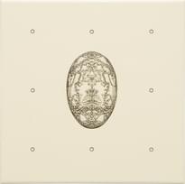 Плитка Original Style Artworks Colonial White Dot Cartouche With Egg 15.2x15.2 см, поверхность глянец
