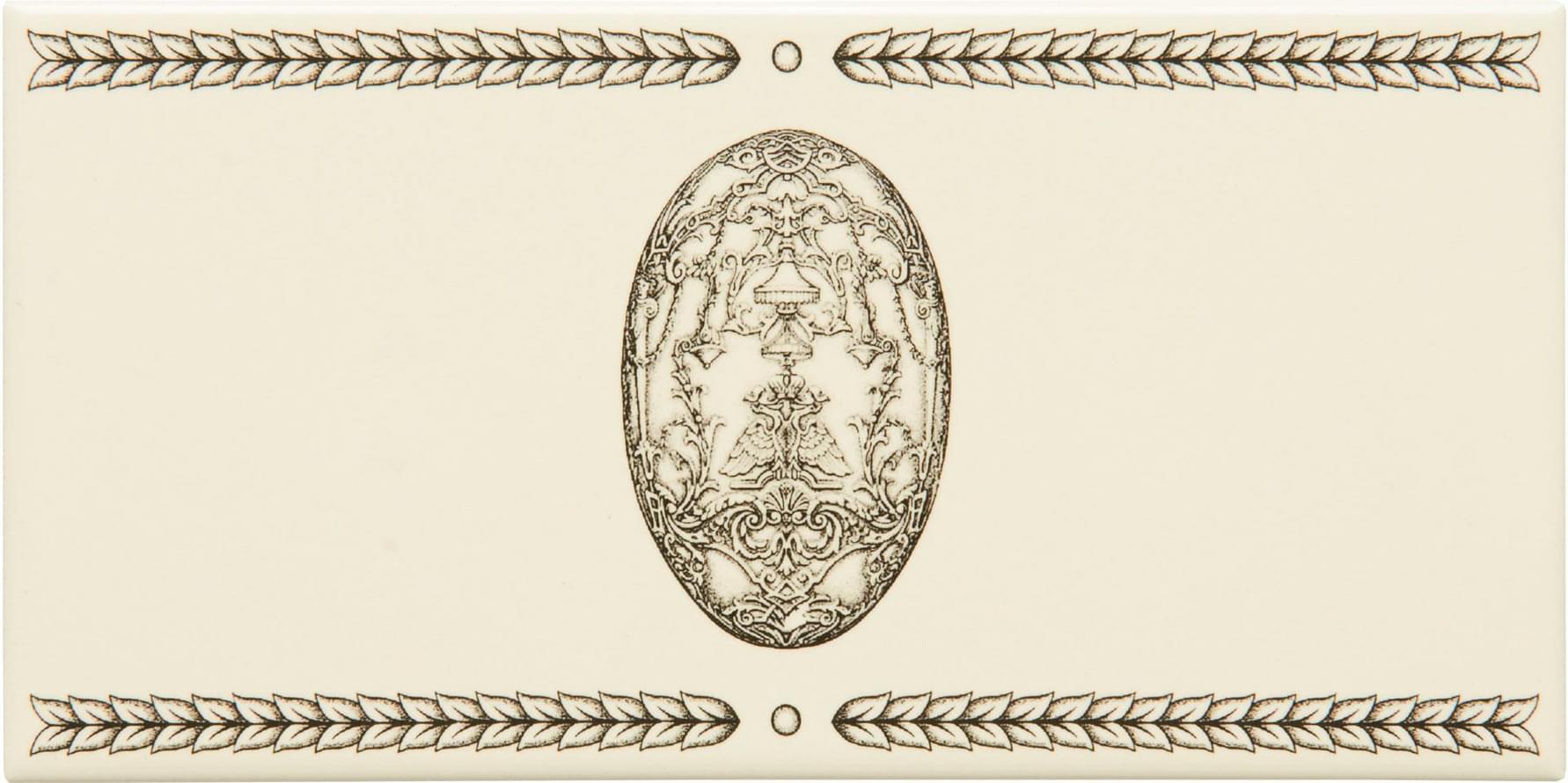 Original Style Artworks Colonial White Egg And Trellis 7.5x15.2