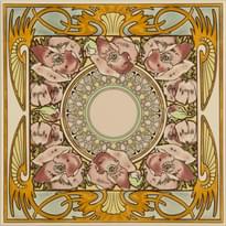 Плитка Original Style Artworks Colonial White Nocturnal Slumber Single Floral Tile 15.2x15.2 см, поверхность глянец