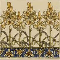 Плитка Original Style Artworks Colonial White Orchid 15.2x15.2 см, поверхность глянец