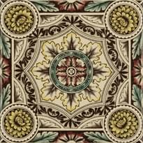 Плитка Original Style Artworks Colonial White Symmetrical Floral Pattern 15.2x15.2 см, поверхность глянец