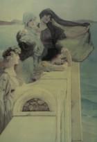 Плитка Original Style Artworks Decors Alma-Tadema At Aphrodites Cradle 38x56 см, поверхность полуматовая