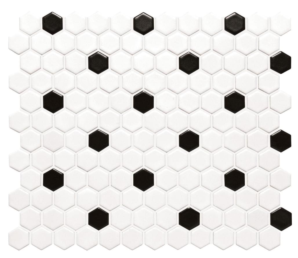Original Style Artworks Decors Black And White Honeycomb 25.7x29.7
