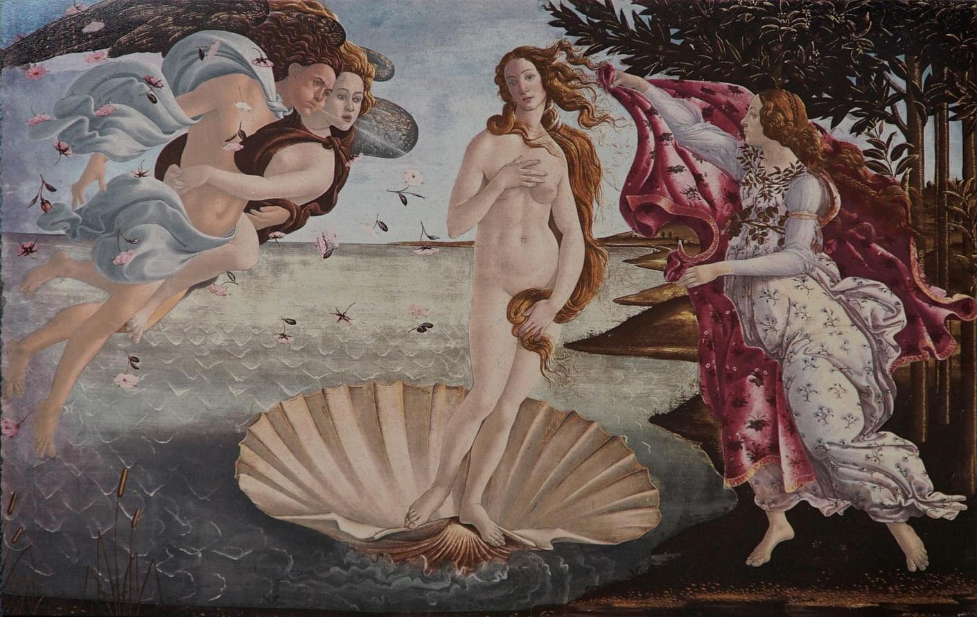 Original Style Artworks Decors Boticelli: Birth Of Venus 56x36