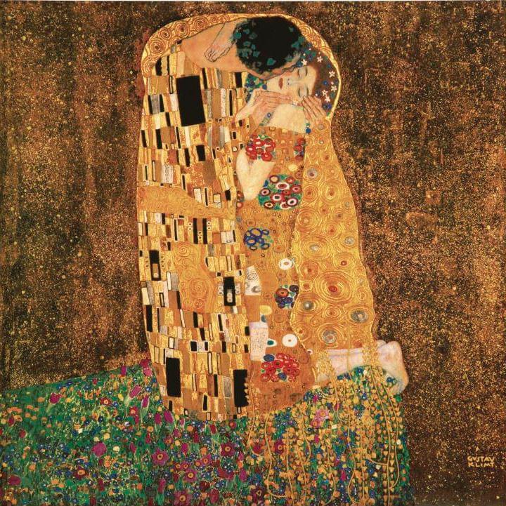 Original Style Artworks Decors Gustav Klimt: The Kiss 60x60