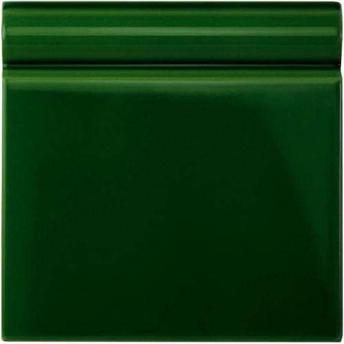 Плитка Original Style Artworks Edwardian Green Skirting 15.2x15.2 см, поверхность глянец