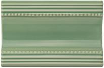 Плитка Original Style Artworks Jade Breeze Plain Cornice 7.5x15.2 см, поверхность глянец, рельефная