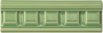 Плитка Original Style Artworks Palm Green Dentil 5x15.2 см, поверхность глянец, рельефная
