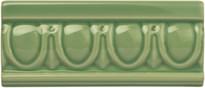 Плитка Original Style Artworks Palm Green Egg And Dart 6.5x15.2 см, поверхность глянец