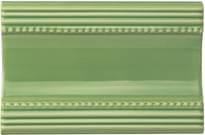 Плитка Original Style Artworks Palm Green Plain Cornice 7.5x15.2 см, поверхность глянец, рельефная