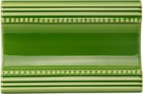 Плитка Original Style Artworks Pavilion Green Plain Cornice 7.5x15.2 см, поверхность глянец, рельефная