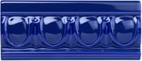 Плитка Original Style Artworks Royal Blue Egg And Dart 6.5x15.2 см, поверхность глянец, рельефная