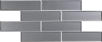 Плитка Original Style Glassworks Brickbond Erebos 20.5x40.2 см, поверхность глянец