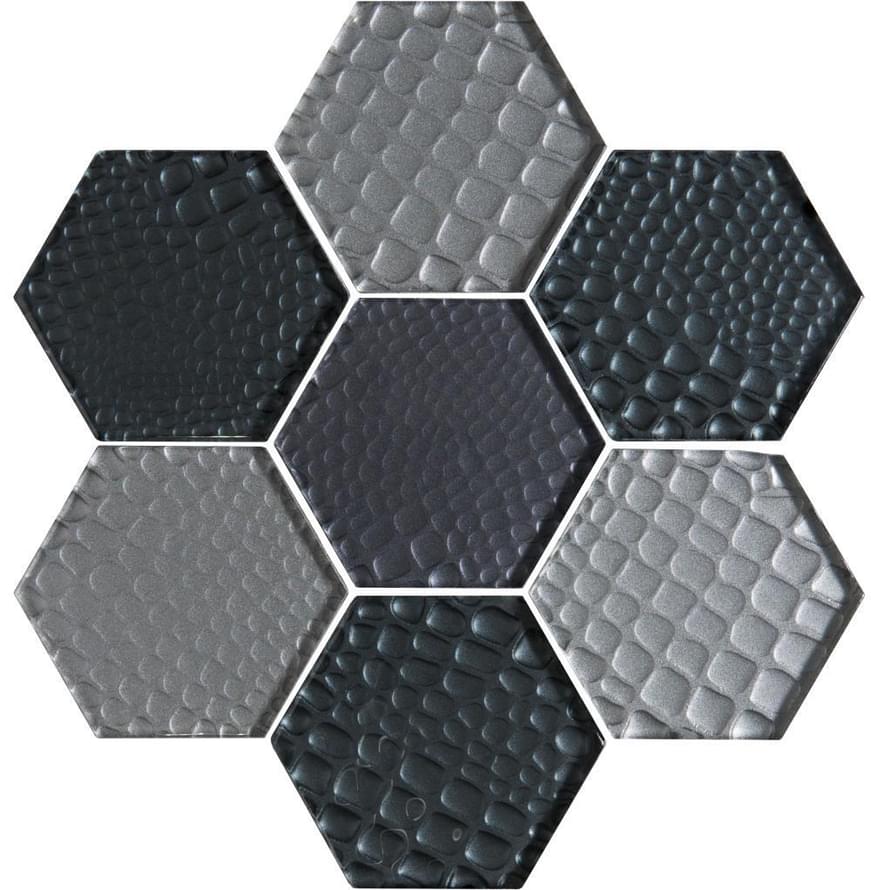 Original Style Glassworks Futura Zirconia Hexagon Mosaic 38.6x29.8