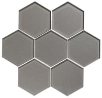 Плитка Original Style Glassworks Metallic Hexagon Dionysus 38.6x29.8 см, поверхность глянец