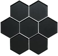 Плитка Original Style Glassworks Metallic Hexagon Hera 38.6x29.8 см, поверхность глянец