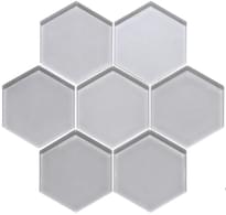 Плитка Original Style Glassworks Metallic Hexagon Solinda 38.6x29.8 см, поверхность глянец
