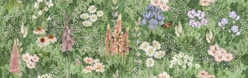 Original Style Living English Garden Floral Single Pattern Repeat 32x99