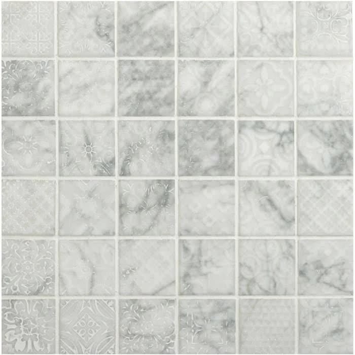 Original Style Mosaics Alto White marble 31.5x31.5