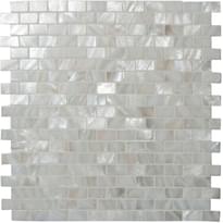 Плитка Original Style Mosaics Brickbond Pearl 31x31.8 см, поверхность полуматовая