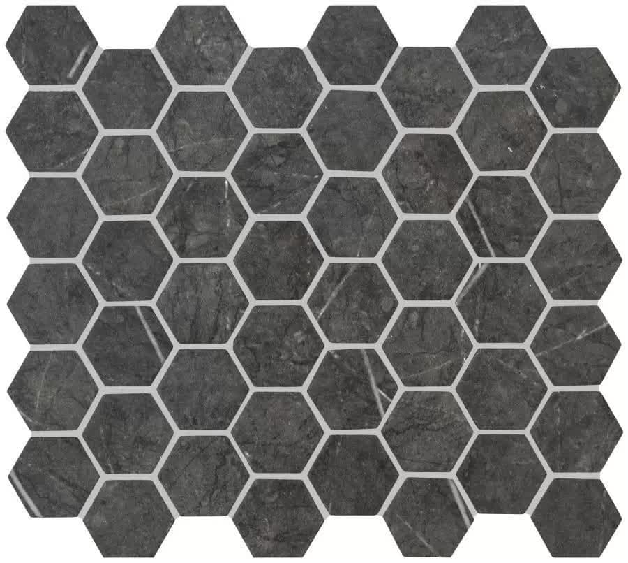 Original Style Mosaics Burano Grey Hexagon 28x32.4