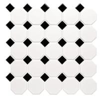 Плитка Original Style Mosaics Classic Octagon And Dot 29.2x29.2 см, поверхность матовая