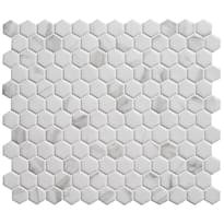 Плитка Original Style Mosaics Hexagon Matt Carrara White 26x30 см, поверхность матовая