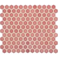 Плитка Original Style Mosaics Mini Pink Gloss Hexagon 26x30.4 см, поверхность глянец