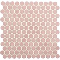 Плитка Original Style Mosaics Mini Pink Penny round 31x31.6 см, поверхность глянец