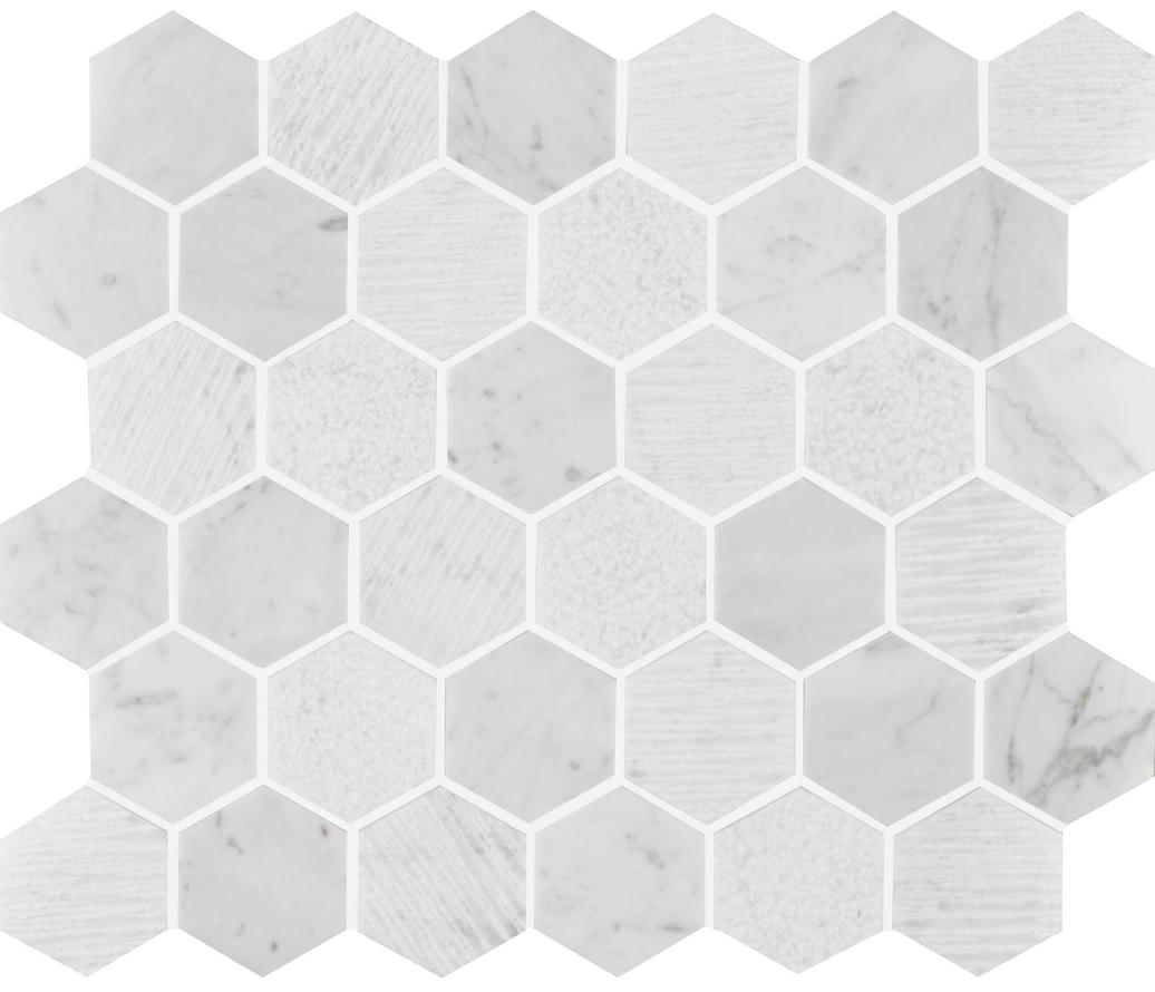 Hexagon Onyx White мозаика