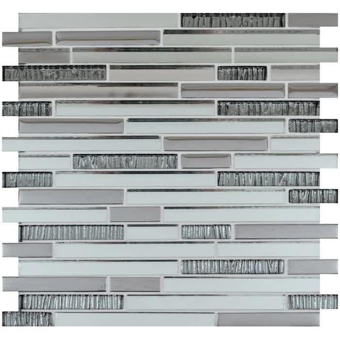 Original Style Mosaics Reflections Silver 30x30