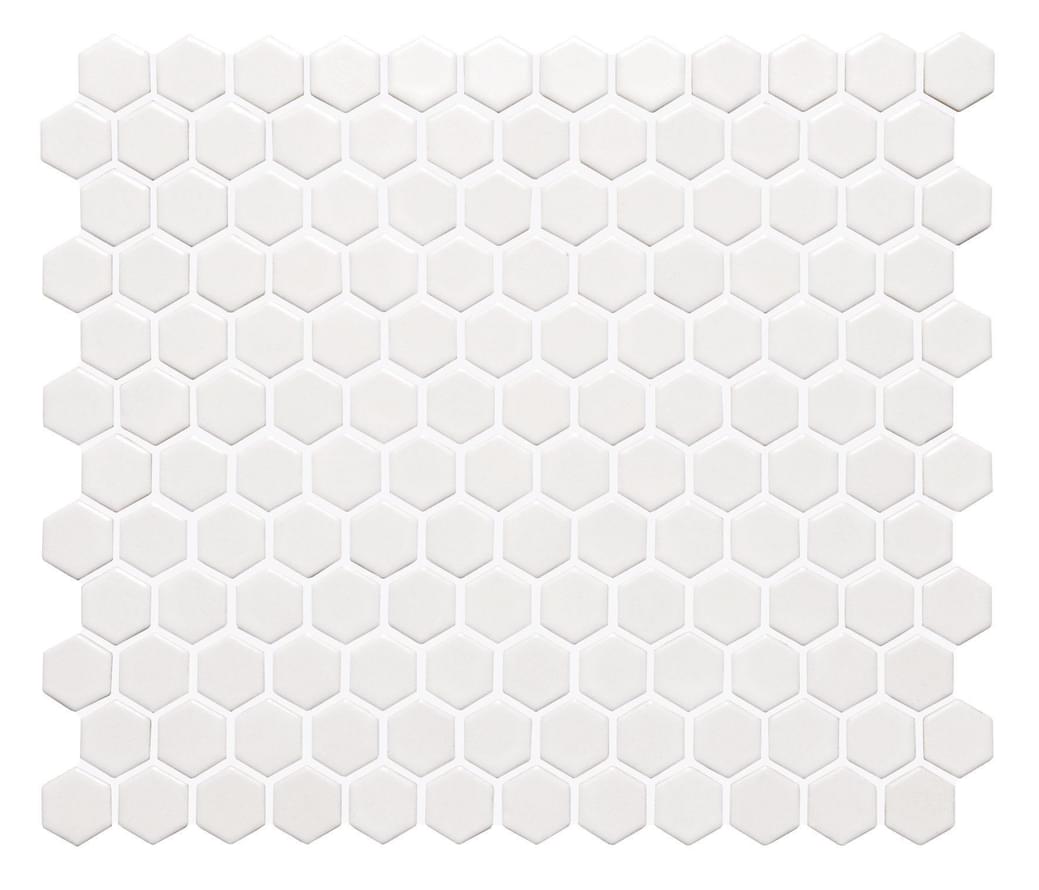 Original Style Mosaics White Honeycomb 25.7x29.7
