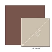 Плитка Original Style Victorian Floor Tiles Brown Square 15.1x15.1 см, поверхность матовая