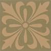 Плитка Original Style Victorian Floor Tiles Cardigan Buff On Green 5.3x5.3 см, поверхность матовая