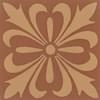 Плитка Original Style Victorian Floor Tiles Cardigan Buff On Red 5.3x5.3 см, поверхность матовая