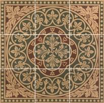 Плитка Original Style Victorian Floor Tiles Disraeli Green 45.7x45.7 см, поверхность матовая