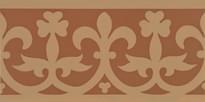 Плитка Original Style Victorian Floor Tiles Elgin Border Buff On Red 7.5x15.1 см, поверхность матовая