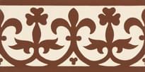 Плитка Original Style Victorian Floor Tiles Elgin Border Red On White 7.5x15.1 см, поверхность матовая