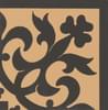 Плитка Original Style Victorian Floor Tiles Elgin Corner Black On Buff 7.5x7.5 см, поверхность матовая