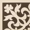 Плитка Original Style Victorian Floor Tiles Elgin Corner Brown On White 7.5x7.5 см, поверхность матовая