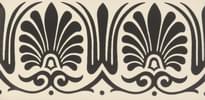 Плитка Original Style Victorian Floor Tiles Faraday Border Black On White 7.5x15.1 см, поверхность матовая