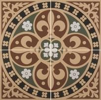 Плитка Original Style Victorian Floor Tiles Gladstone Green-Red 30.4x30.4 см, поверхность матовая