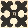 Плитка Original Style Victorian Floor Tiles Gordon Black On Dover White 5.3x5.3 см, поверхность матовая