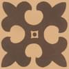 Плитка Original Style Victorian Floor Tiles Gordon Brown On Buff 5.3x5.3 см, поверхность матовая